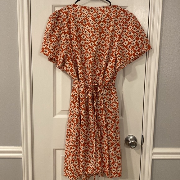 Madewell Packed Picnic Wrap Dress-L - Picture 9 of 13